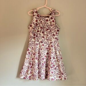 Old Navy Floral Print Fit and Flare Girls Dress Size M (8)